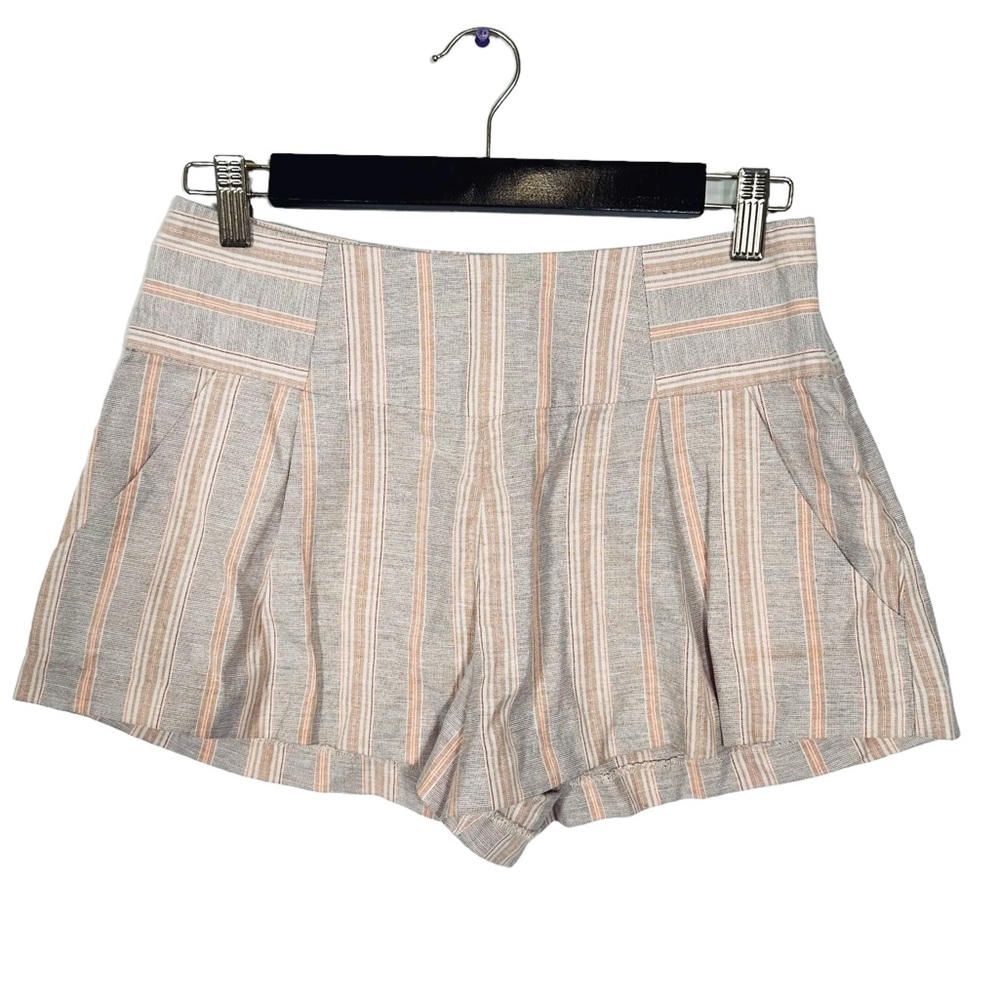 Free People High Waist Linen Short